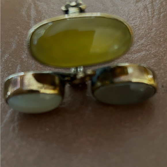 Silver elegant adjustable jewelry ring with several oval stones magnificent - Picture 5 of 13